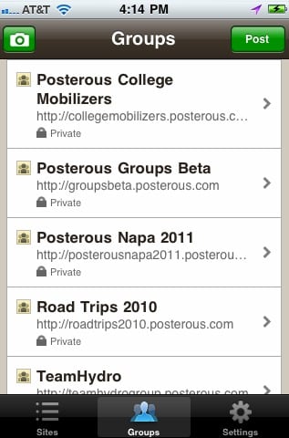 Groups posterous