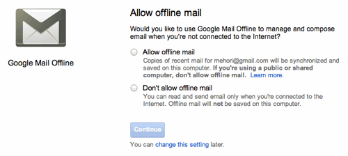 Gmail offline1